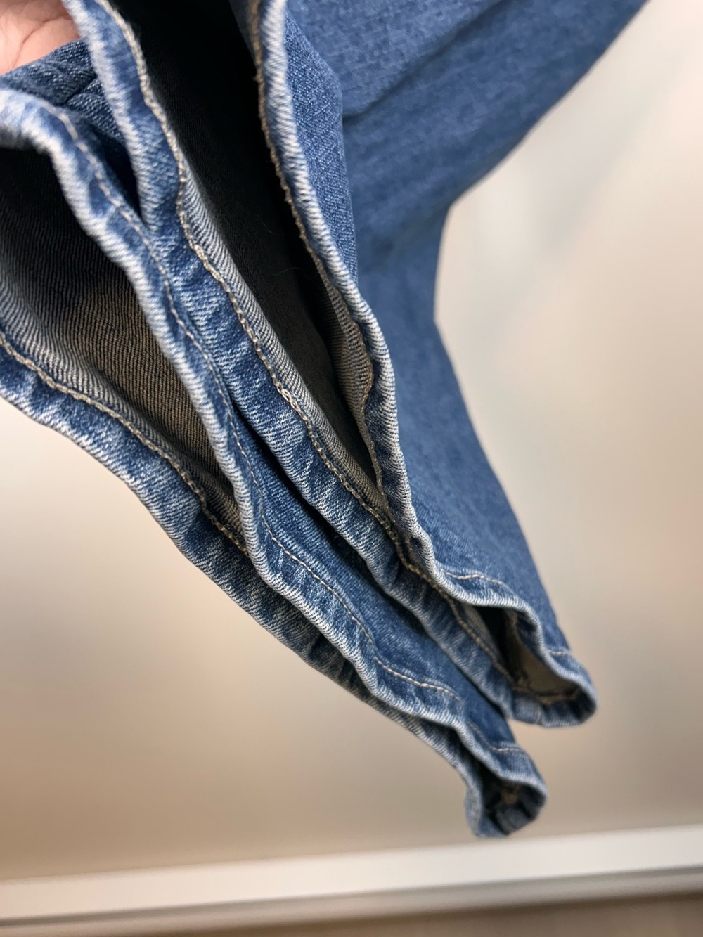 Madewell Medium Blue Flare Wide-Leg Jeans - Picture 7 of 11